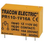   TRACON PR110-1V16A Print relé 110V DC / 1×CO (16A, 230V AC / 30V DC)