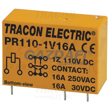   TRACON PR110-1V16A Print relé 110V DC / 1×CO (16A, 230V AC / 30V DC)