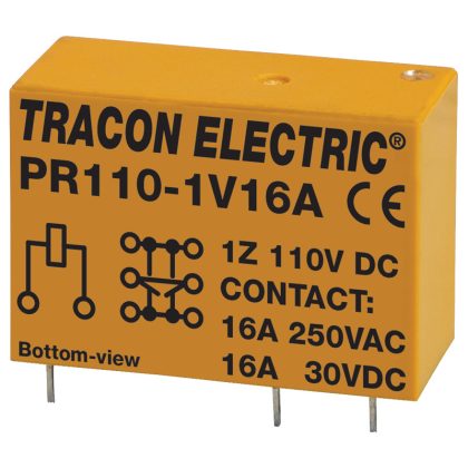   TRACON PR110-1V16A Print relé 110V DC / 1×CO (16A, 230V AC / 30V DC)
