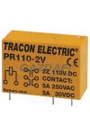 TRACON PR110-2V Print relé 110V DC / 2×CO (5A, 230V AC / 30V DC)