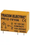 TRACON PR12-1V10A Print relé 12V DC / 1×CO (10A, 230V AC / 30V DC)