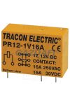 TRACON PR12-1V16A Print relé 12V DC / 1×CO (16A, 230V AC / 30V DC)