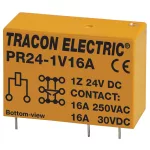  TRACON PR24-1V16A Print relé 24V DC / 1×CO (16A, 230V AC / 30V DC)