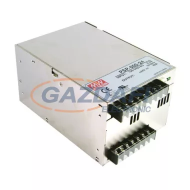 Mean Well PSP-600-13.5 PFC-szűrős, fém-tokozott kapcsolóüzemű tápegység, 600 W