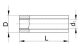 TRACON PTH Szigetelt toldóhüvely, ónozott elektrolitréz, piros 1,5mm2, (L=25mm, d1=2,1mm),