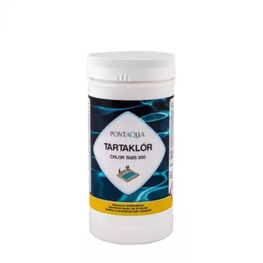 PONTAQUA CLT010 TARTAKLÓR lassan oldódó 200 g-os klórtabletta 1 kg