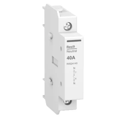   SCHNEIDER R9S24140 RESI9 moduláris forgócsapos kapcsolóhoz nulla megszakító, 40A