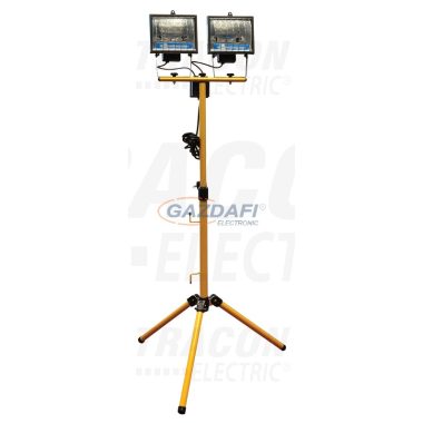 TRACON RA-2500 Állványos halogén fényvető 230V,50Hz,R7s, max.2×500W, 118mm, IP44, EEI=A++,A+,C,D,E