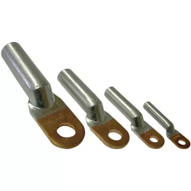 TRACON RA185-16 Szigeteletlen réz-alumínium szemes csősaru 185mm2, M16, (d1=18,5mm, d2=17mm)