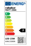 RÁBALUX 2066 Matt,bel.fürdő,LED 15W, króm,L55cm,4000K