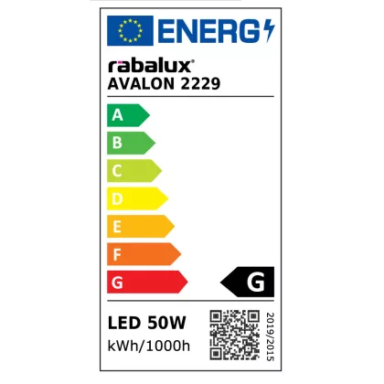 RÁBALUX 2229 Avalon,bel.menny,LED 50W, s.alu.65cm