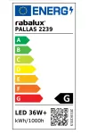RÁBALUX 2239 Pallas,bel.menny,LED36W+4xE14,króm,40cm RÁBALUX 2239 Pallas,bel.menny,LED36W+4xE14,króm,40cm