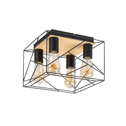   RÁBALUX 71024 Boire, mennyezeti lámpa, beltéri. E27 4xMAX40W, D30cm