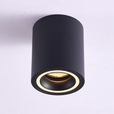 RÁBALUX 71160 Kobald mennyezeti lámpaGU10 MAX25W,fekete,D8cm 230V, 50Hz IP20