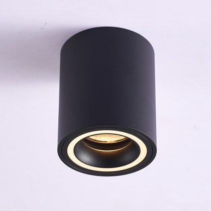   RÁBALUX 71160 Kobald mennyezeti lámpaGU10 MAX25W,fekete,D8cm 230V, 50Hz IP20
