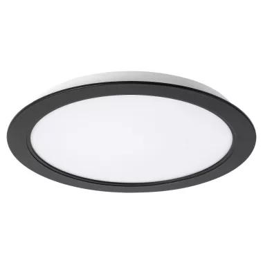 RÁBALUX 71225 Shaun2 LED mennyezeti lámpa, süllyesztett  6W,3000K,fekete,kerek 450 lm 3000K 230V, 50Hz IP20 25000h