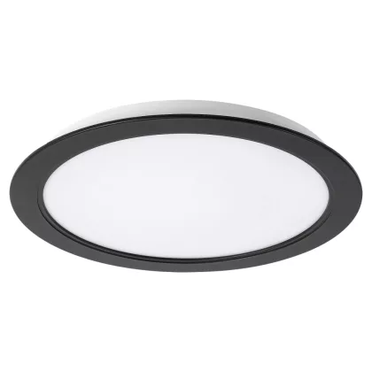   RÁBALUX 71227 Shaun2 LED mennyezeti lámpa, süllyesztett 18W,3000K,fekete,kerek 1200 lm 3000K 230V, 50Hz IP20 25000h