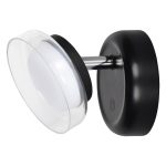   RÁBALUX 71272 Javi LED fali lámpa, 2W, D10cm, fekete 150 lm 3000K DC 3V IP20 30000h