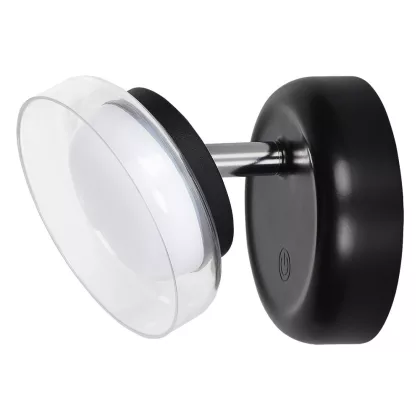   RÁBALUX 71272 Javi LED fali lámpa, 2W, D10cm, fekete 150 lm 3000K DC 3V IP20 30000h