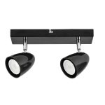   RÁBALUX 73017 Perico mennyezeti lámpa GU10 2xMAX5W, fekete 230V, 50Hz IP20