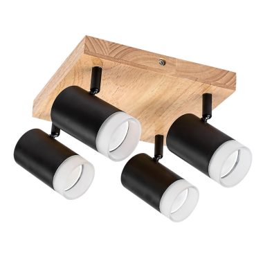 RÁBALUX 73124 Toras, mennyezeti lámpa, beltéri. GU10 4xMAX5W, D22cm