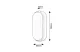 RÁBALUX 7409 Hort,kül.fali/menny.LED15W,fekete,ovális