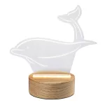   RÁBALUX 76002 Akali,asztali lámpa, beltéri, LED2W,H20,5cm,delfin 3000K 50lm