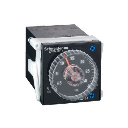 SCHNEIDER RE48ATM12MW Zelio Time 48x48mm panelre szerelhető bekapcsolás késleltető időrelé, 2 CO, 5A, 24-240VAC/DC 8 tűs SCHNEIDER RE48ATM12MW Zelio Time 48x48mm panelre szerelhető bekapcsolás késleltető időrelé, 2 CO, 5A, 24-240VAC/DC 8 tűs