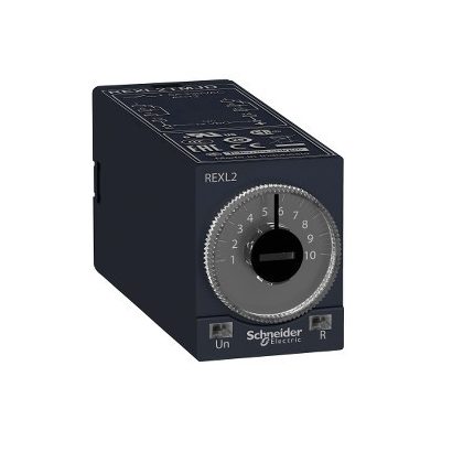 SCHNEIDER REXL2TMJD Zelio Time dugaszolható bekapcsolás késleltető időrelé, A funkció, 2CO, 5A, 12VDC