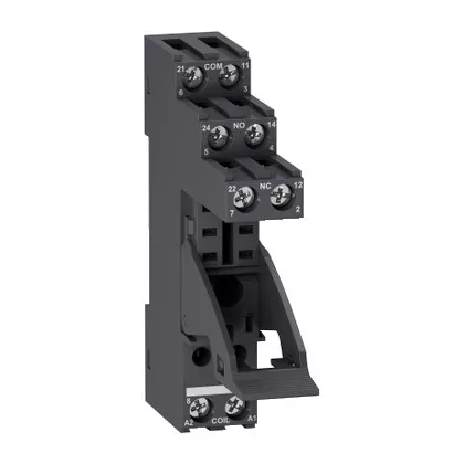   SCHNEIDER RGZE1S48M Zelio foglalat, RXG2*** interfész reléhez, 2CO, elválasztott elrendezésű, csavaros