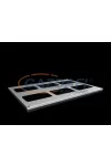 RITTAL 9681596 Tetőlemez kábelbevezető karimákhoz VX, VX IT típushoz  850x600 MM