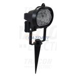   TRACON RKL-500 Halogén fényvető, ovális, leszúrható, fekete R7s, max.500W, 118mm, IP54, EEI=A++,A+,C,D,E