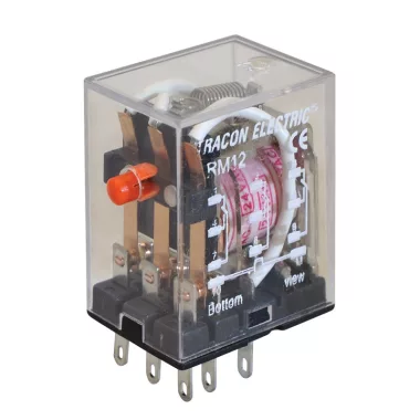 TRACON RM12-110AC Miniatűr relé 110V AC / 3×CO, (3A, 230V AC / 28V DC)