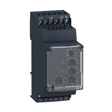 SCHNEIDER RM35UB3N30 Zelio Control háromfázisú feszültségfigyelő relé, 3f, 1+1CO, 5A, 120…277VAC SCHNEIDER RM35UB3N30 Zelio Control háromfázisú feszültségfigyelő relé, 3f, 1+1CO, 5A, 120…277VAC