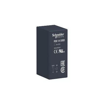   SCHNEIDER RSB1A120BD Zelio RSB interfész relé, 1CO, 12A, 24VDC