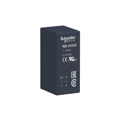 SCHNEIDER RSB1A120JD Zelio RSB interfész relé, 1CO, 12A, 12VDC SCHNEIDER RSB1A120JD Zelio RSB interfész relé, 1CO, 12A, 12VDC