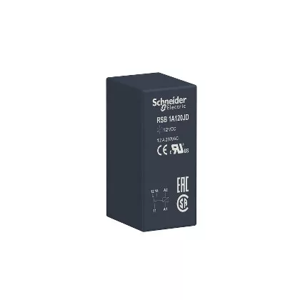   SCHNEIDER RSB1A120JD Zelio RSB interfész relé, 1CO, 12A, 12VDC