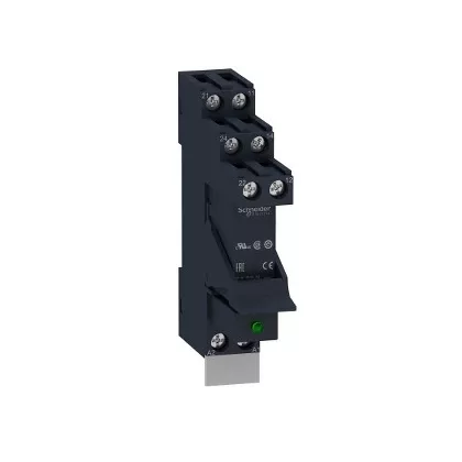 SCHNEIDER RSB2A080F7PV Zelio RSB interfész relé foglalattal, védődiódával, 2CO, 8A, 120VAC