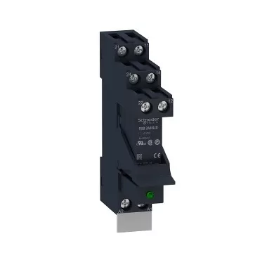 SCHNEIDER RSB2A080JDPV Zelio RSB interfész relé foglalattal, védődiódával, 2CO, 8A, 12VDC
