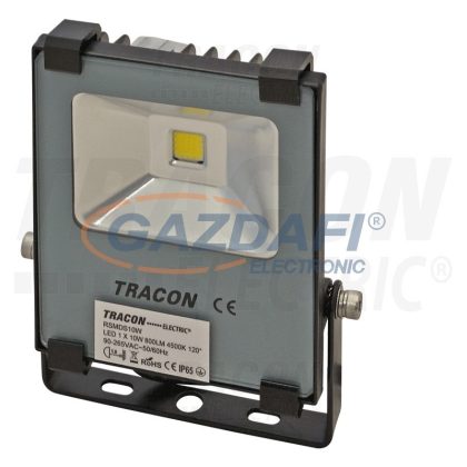   TRACON RSMDS10W LED fényvető SAMSUNG chippel 220-240V AC, 10W, 4000K, IP66, 1000lm, EEI=F