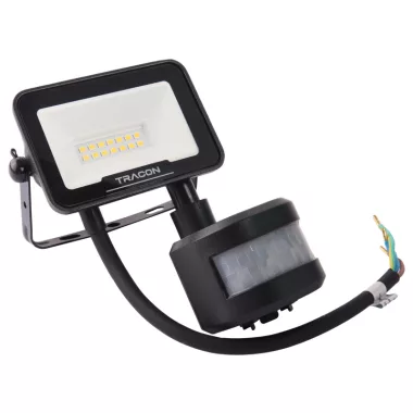 TRACON RSMDSM10W LED fényvető SAMSUNG chippel,mozgásérzékelős 220-240V AC, 10W, 4000K, IP65, 1000lm, EEI=F