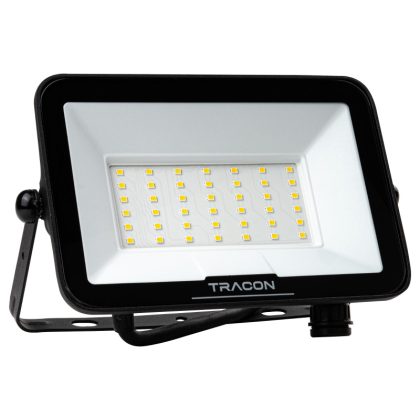   TRACON RSMDSU30W LED fényvető SAMSUNG chippel,mozgásérzékelő csatlakozóval 220-240V AC, 30W, 4000K, IP54, 3000lm, EEI=F