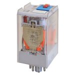   TRACON RT08-12AC Ipari teljesítmény relé 12V AC / 2×CO (10A, 230V AC / 28V DC)