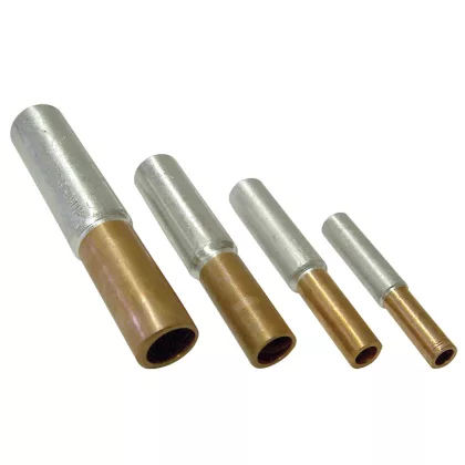   TRACON RT50/70 Szigeteletlen réz-alumínium (Cu-Al) toldóhüvely 50/70mm2, (d1=9,5mm, d2=11mm)