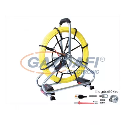   RUNPOTEC 100610 Berudaló Profi Set (kiegészítő talppal) 50 méter, üvegszál átmérő 6mm