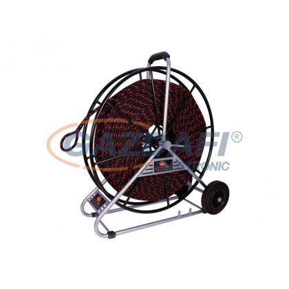   RUNPOTEC 101690 PE behúzókötél, acél csévélődobbal 8mm 120m