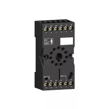 SCHNEIDER RUZSC2M Zelio foglalat, hengeres, univerzális RUM 2CO relékhez, elválasztott elrendezésű, csavaros