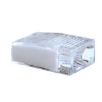 TRACON RVO2,5-2 Csavar nélküli vezetékösszekötő, átlátszó/fehér 2×0,5-2,5mm2, 450VAC, max.