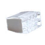TRACON RVO2,5-8 Csavar nélküli vezetékösszekötő, átlátszó/szürke 8×0,5-2,5mm2, 450VAC, max