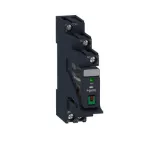   SCHNEIDER RXG12B7PV Zelio RXG Interfész relé foglalattal, 1CO, 10A, 24VAC, tesztgomb, LED